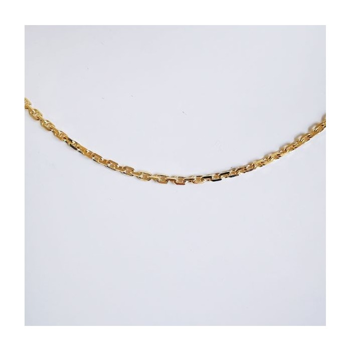 Chaîne 40 cm Or Jaune 750 - 18 carats Maille Forçat 3.65 grammes