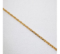 Chaîne 40 cm Or Jaune 750 - 18 carats Maille Forçat 3.75 grammes