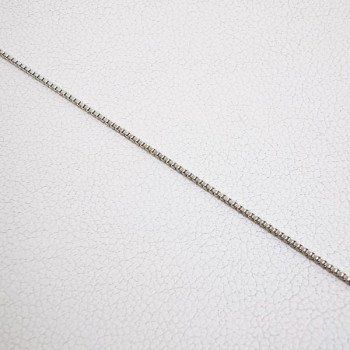 Chaîne 40 cm Maille Vénitienne Or Blanc 750 - 18 carats 1.65 grammes
