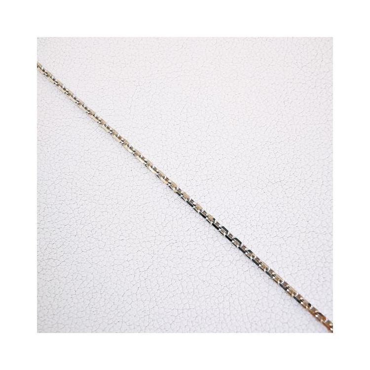Chaîne 50 cm Or blanc 750 - 18 carats Maille Forçat 3.90 grammes