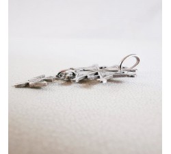 Croix Huguenote Or Blanc 750 - 18 carats