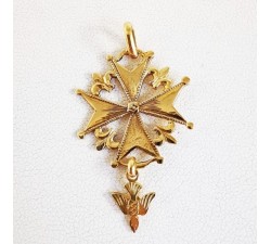 Croix Huguenote Or Jaune 750 - 18 carats