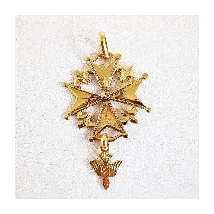 Croix Huguenote Or Jaune 750 - 18 carats