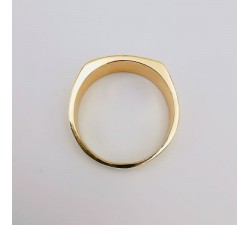 Chevalière Homme Rectangulaire Or Jaune 750 - 18 carats