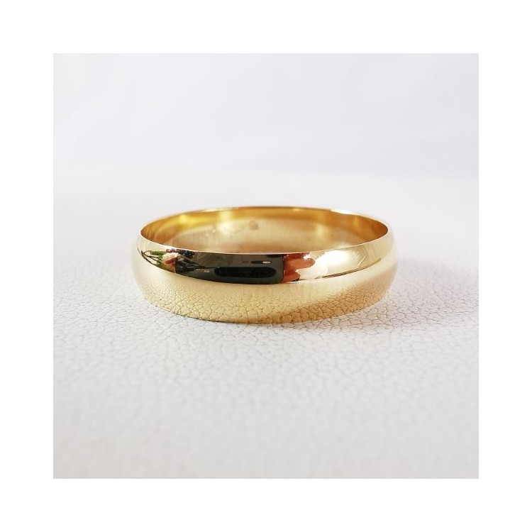 Alliance Rivoli 5mm Or Jaune 750 - 18 carats (demi jonc)