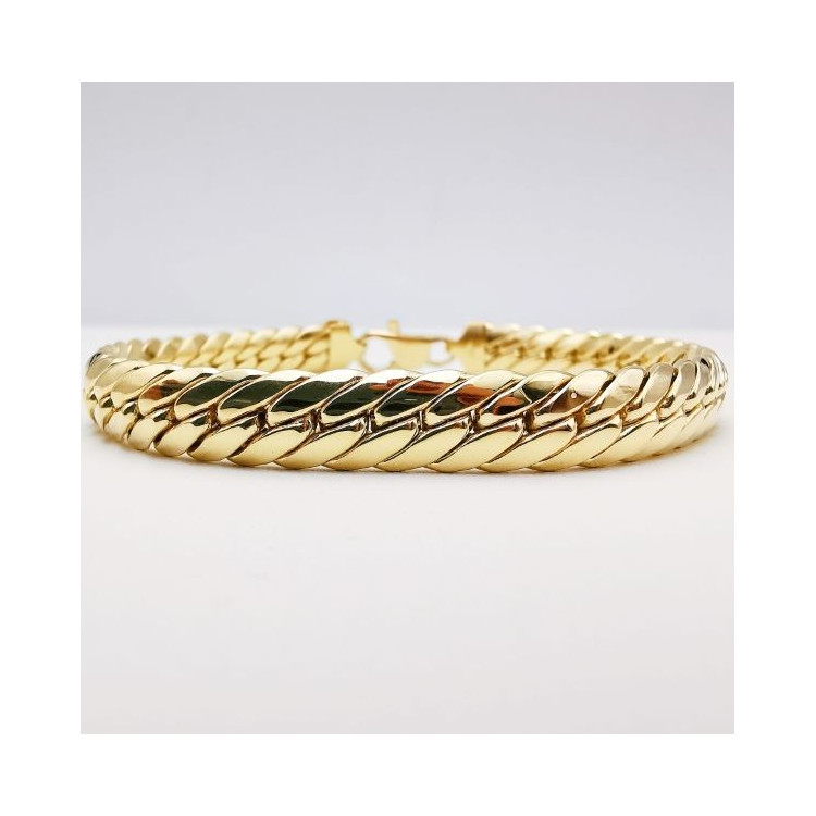 Bracelet Maille Anglaise Or Jaune 750 - 18 carats