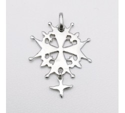Croix Huguenote Or Blanc 750 - 18 carats