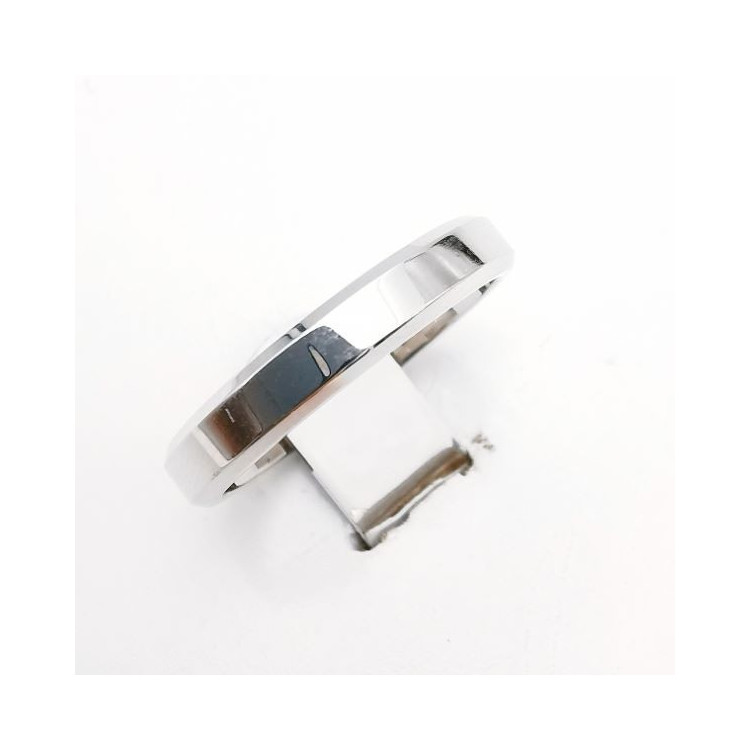 Alliance Concorde Or Blanc 750 - 18 carats (ruban chanfrein)
