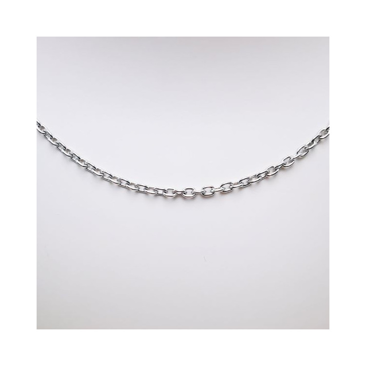 Chaîne Maille Forçat En Argent Massif 42cm - 1,50 Gramme, Neuve Avec étiquettes