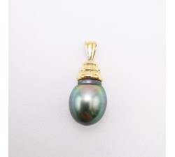 Pendentif Perle de Tahiti Or Jaune 750 - 18 carats