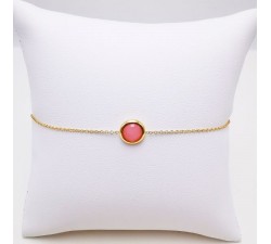 Bracelet Opale Rose Or Jaune 750 - 18 carats