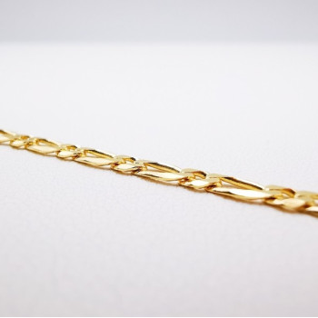 Bracelet Maille Alternée Or Jaune 750 - 18 carats