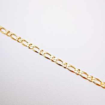 Bracelet Maille Alternée Or Jaune 750 - 18 carats