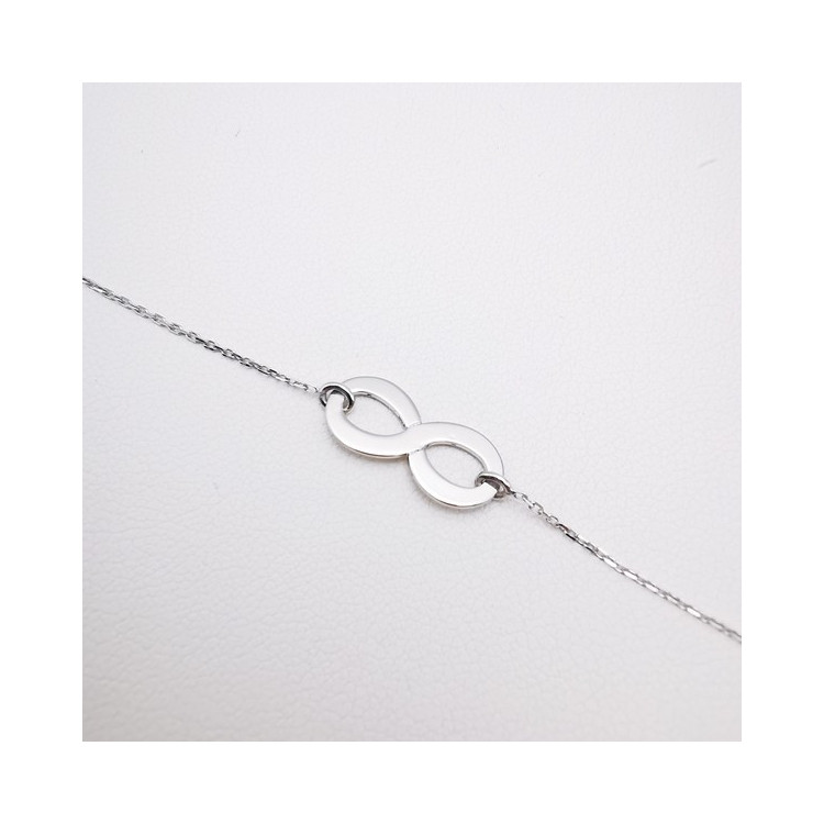 Bracelet Infini Or Blanc 750 - 18 carats