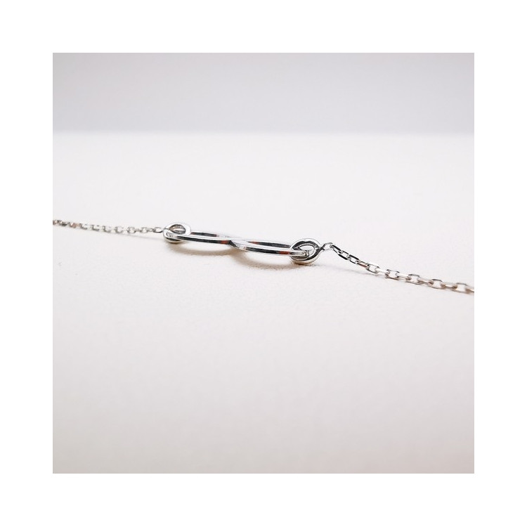 Bracelet Infini Or Blanc 750 - 18 carats