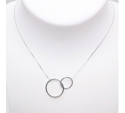 Collier tendance Or Blanc 750 - 18 carats