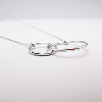 Collier "Aimée" Or Blanc 750 - 18 carats