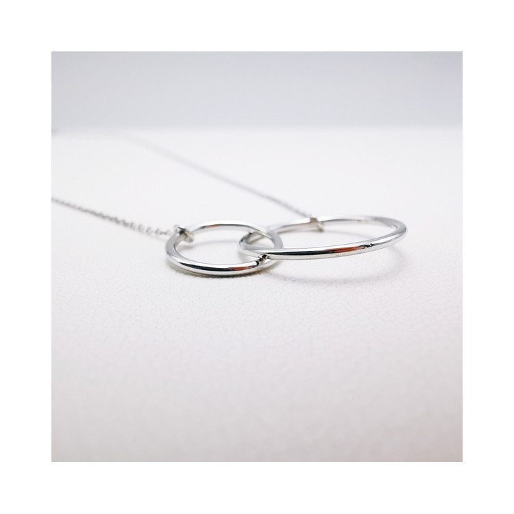 Collier "Aimée" Or Blanc 750 - 18 carats