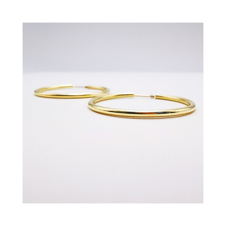 Créoles Moyen Modèle Or Jaune 750 - 18 carats