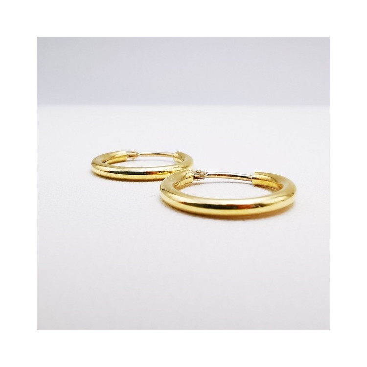 Créoles Petit Modèle Or Jaune 750 - 18 carats
