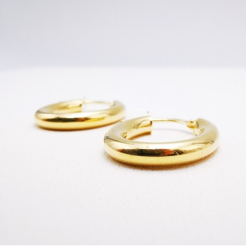 Créoles Ovales Or Jaune 750 - 18 carats