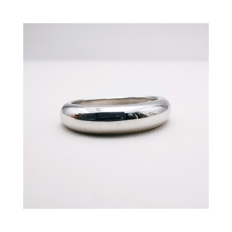Bague Jonc Or Blanc 750 - 18 carats
