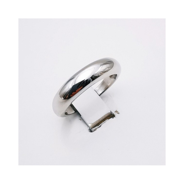 Bague Jonc Or Blanc 750 - 18 carats