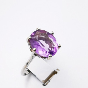 Bague Améthyste Or blanc 750 - 18 carats