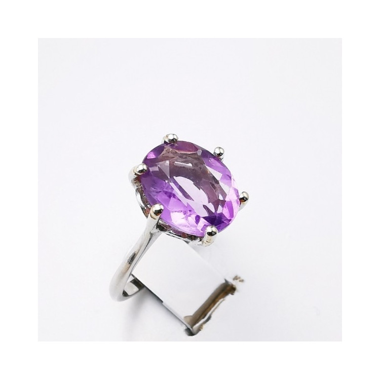 Bague Améthyste Or blanc 750 - 18 carats