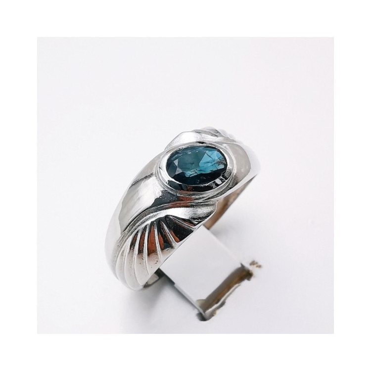 Bague Saphir Or Blanc 750 - 18 carats