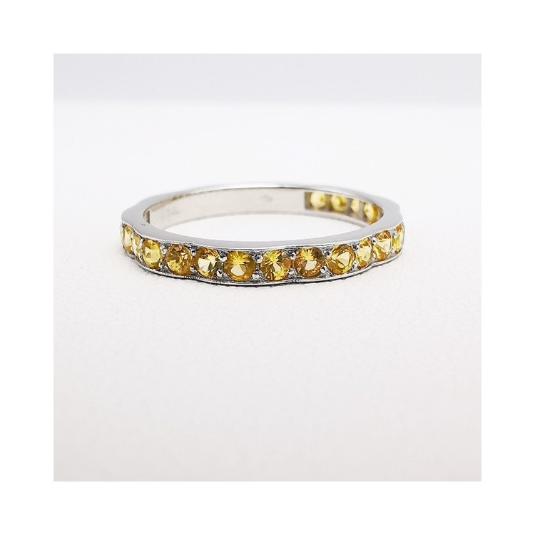 Alliance Nuage Saphir Jaune Or Blanc 750 - 18 carats