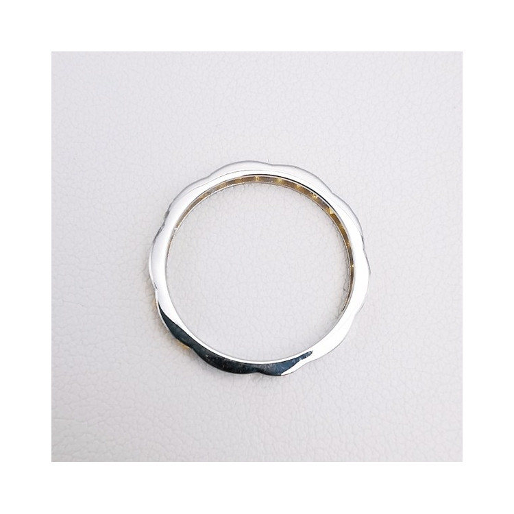 Alliance Nuage Saphir Jaune Or Blanc 750 - 18 carats