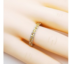 Alliance Nuage Saphir Jaune Or Blanc 750 - 18 carats