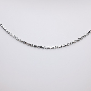 Chaîne 40 cm Or Blanc 750 - 18 carats Maille Forçat 2.00 Grammes
