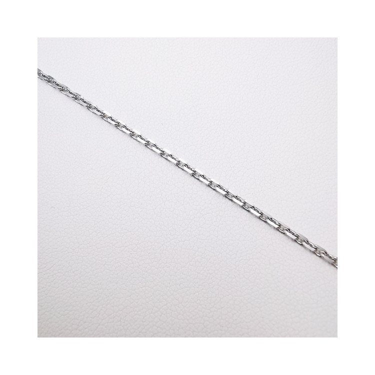 Chaîne 40 cm Or Blanc 750 - 18 carats Maille Forçat 5.10 Grammes