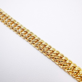 Bracelet Maille Américaine Or Jaune 750 - 18 carats