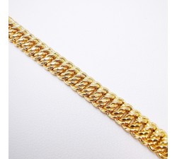 Bracelet Maille Américaine Or Jaune 750 - 18 carats