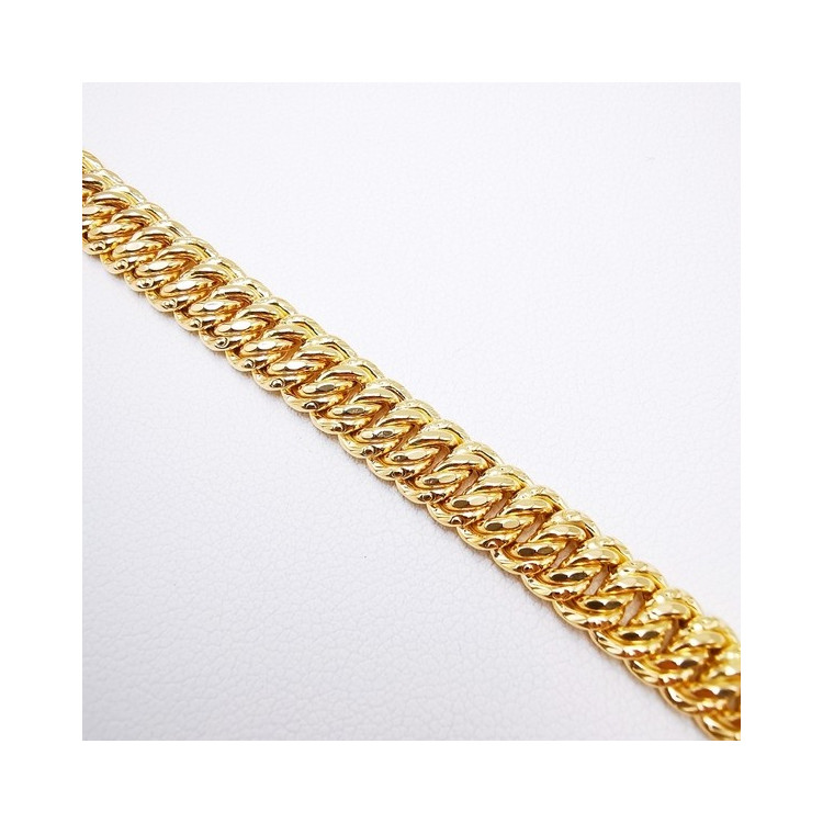 Bracelet Maille Américaine Or Jaune 750 - 18 carats