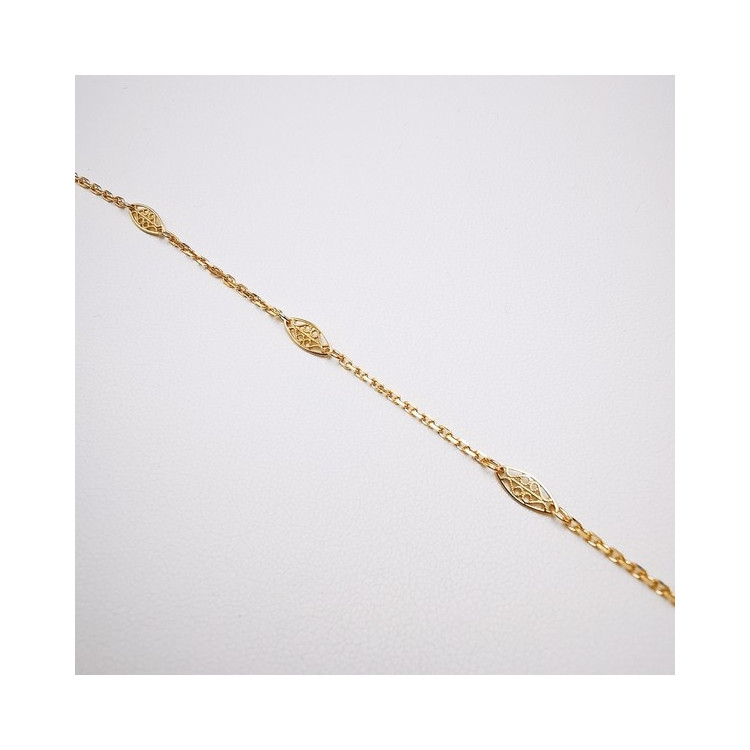 Bracelet Filigrane Or Jaune 750 - 18 carats
