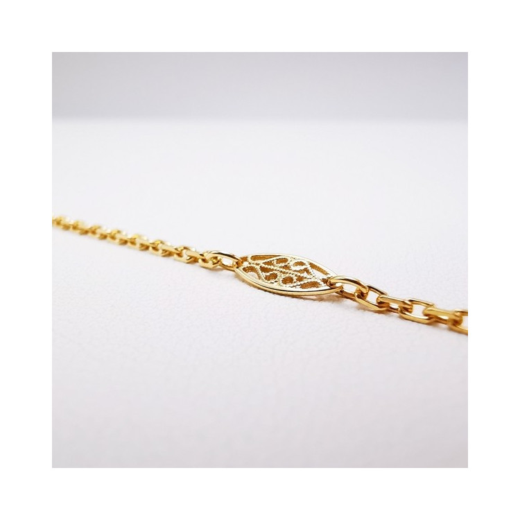 Bracelet Filigrane Or Jaune 750 - 18 carats