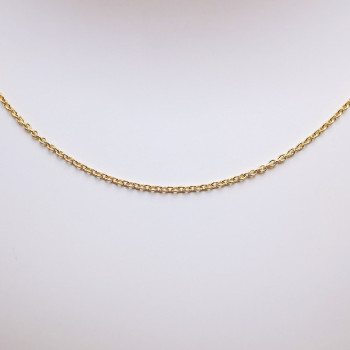 Chaîne 45 cm Or Jaune 750 - 18 carats Maille Forçat rond 2.75 grammes