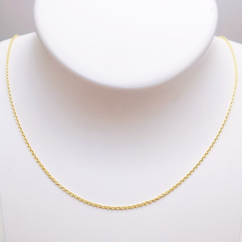 Chaîne 45 cm Or Jaune 750 - 18 carats Maille Forçat rond 2.75 grammes