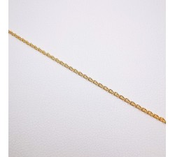 Chaîne 45 cm Or Jaune 750 - 18 carats Maille Forçat rond 2.75 grammes