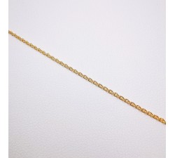 Chaîne 45 cm Or Jaune 750 - 18 carats Maille Forçat rond 2.80 grammes
