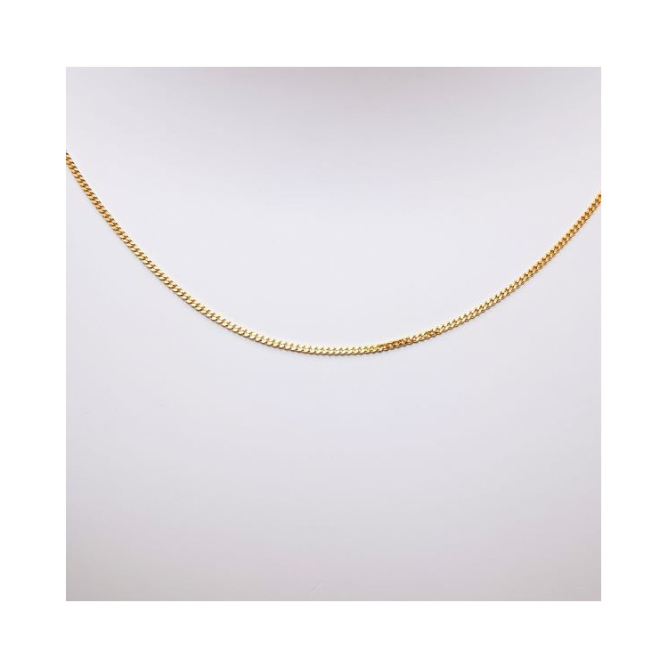 Chaîne 50 cm Or Jaune 750 - 18 carats Maille Gourmette 2.30 grammes