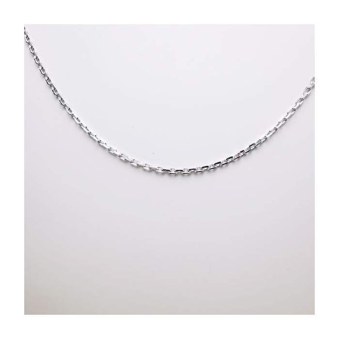 Chaîne 45 cm Maille Forçat Rond Argent