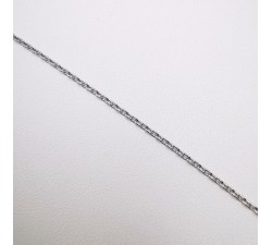 Chaîne 45 cm Maille Forçat Rond Argent