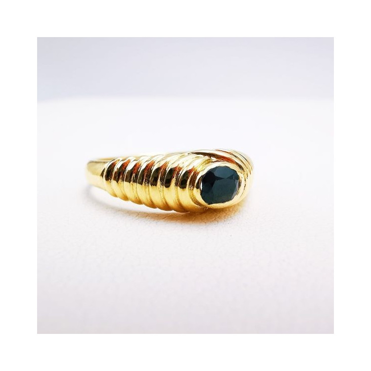 Bague Saphir Or Jaune 750 - 18 carats