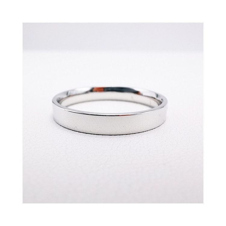 Alliance Tuileries confort 3 mm Or Blanc 750 - 18 carats (Ruban)