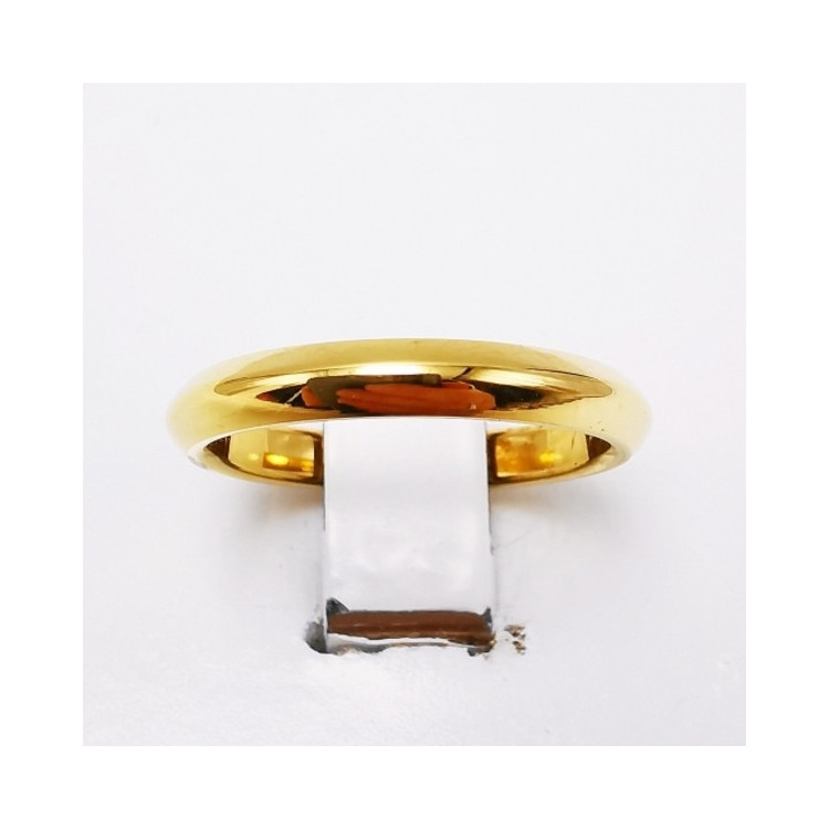 Alliance Louvre Or Jaune 750 - 18 carats (Bombée Pointue)